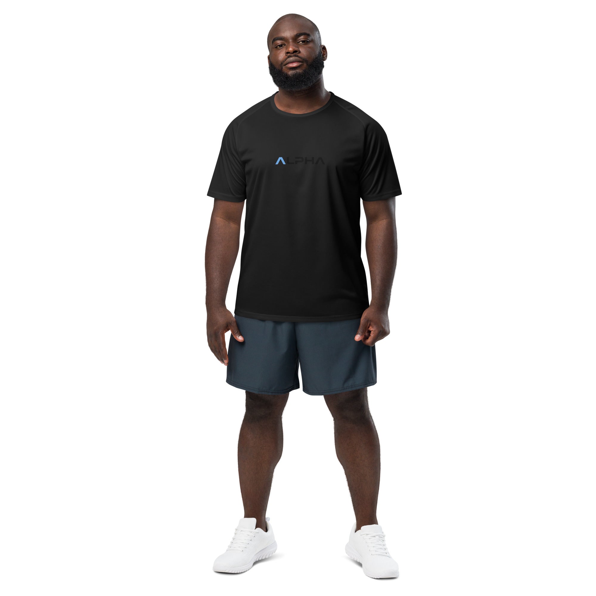 Alpha Sport T-Shirt | White / Black | Mens